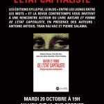 20 octobre : présentation de « Nature et forme de l’Etat capitaliste »