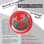 Débat mercredi 18 novembre (19h) : Urgence climatique, « ça change tout »